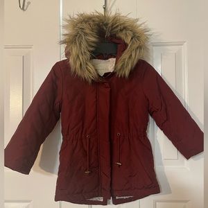Copper Key Girls’ Coat-Size 6/6X Burgundy colored